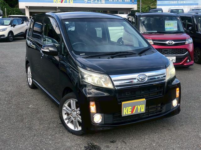 ムーヴ カスタム　ＲＳ　禁煙車　純正７インチナビ　ラジオ　ＣＤ　ＤＶＤ　アインドリングストップ　ＥＴＣ　電格ミラー　純正アルミ　プッシュストップ　スマートキー　フロアマット　サイドバイザー　シガーソケット　集中ドアロック（5枚目）