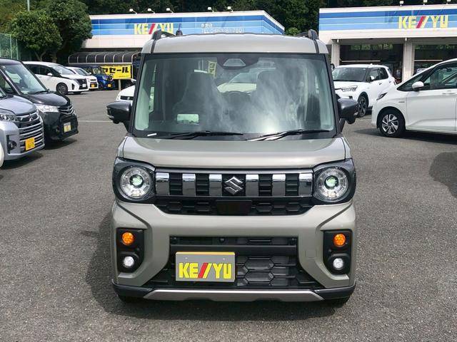 スペーシアギア ハイブリッドＸＺ　ターボ　届出済未使用車　全方位カメラ　純正９型ナビ　フルセグＴＶ　衝突軽減ブレーキ　レーンキープ　レーダークルーズ　ハンドル＆シートヒーター　後席サーキュレーター　両側自動スライド　コーナーセンサー　ウインカー付き電格ミラー　ルーフレール（6枚目）