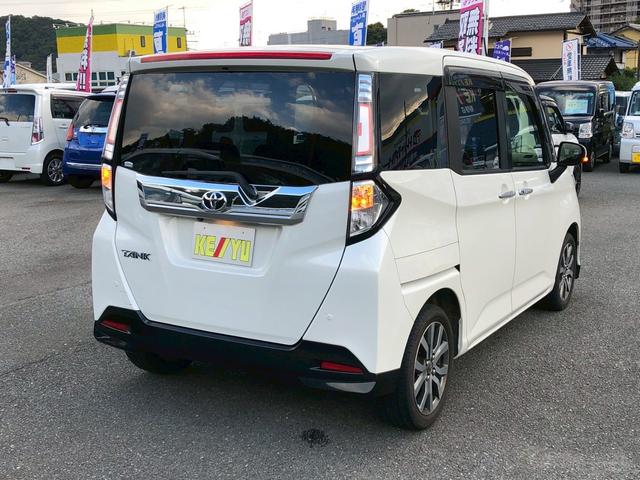 タンク カスタムG-T 禁煙車 純正OP9型ナビ ブルートゥース バックカメラ ドラレコ ETC リア両側電動スライドドア 後席サンシェード 後コーナーセンサー LED フォグ オートライト スマートキー プッシュスタート(4枚目)
