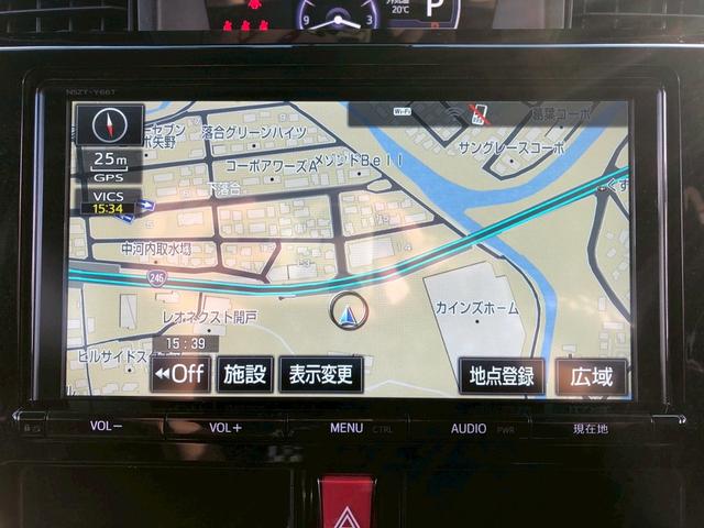 タンク カスタムG-T 禁煙車 純正OP9型ナビ ブルートゥース バックカメラ ドラレコ ETC リア両側電動スライドドア 後席サンシェード 後コーナーセンサー LED フォグ オートライト スマートキー プッシュスタート(24枚目)