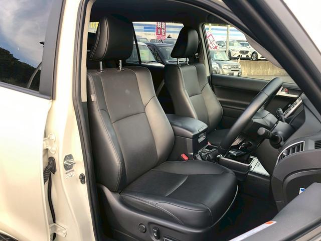 ランドクルーザープラド TX Lパッケージ マットブラックエディション 禁煙車 ワンオーナー 純正OP9型ナビ ブルートゥース バックカメラ ドラレコ前後 ETC シートヒーターエアコン オートハビーム コーナーセンサー LED フォグ 車線逸脱警告 ルーフレール TRC(14枚目)