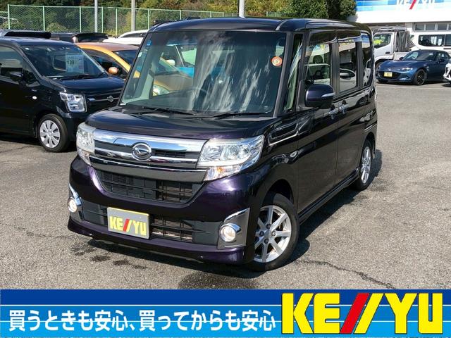 タント カスタムX 禁煙車 神奈川仕入 下取直販車 純正7型SDナビ DVD CD フルセグTV ブルートゥース バックカメラ ETC 自動スライドドア 後席サンシェード HIDオートライト フォグランプ ウインカーミラー 2021年製ブリジストンタイヤ スマートキー(3枚目)