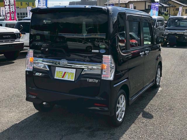 タント カスタムX 禁煙車 神奈川仕入 下取直販車 純正7型SDナビ DVD CD フルセグTV ブルートゥース バックカメラ ETC 自動スライドドア 後席サンシェード HIDオートライト フォグランプ ウインカーミラー 2021年製ブリジストンタイヤ スマートキー(4枚目)