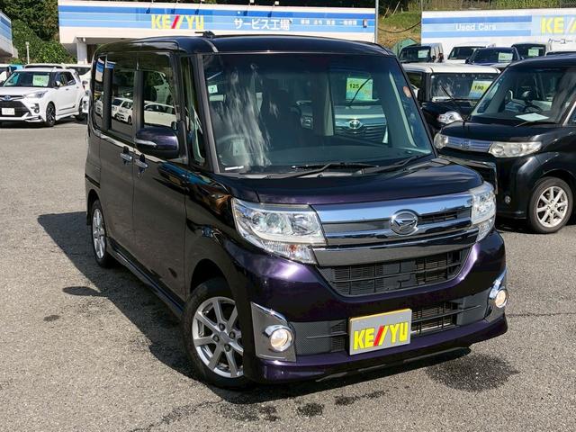 タント カスタムX 禁煙車 神奈川仕入 下取直販車 純正7型SDナビ DVD CD フルセグTV ブルートゥース バックカメラ ETC 自動スライドドア 後席サンシェード HIDオートライト フォグランプ ウインカーミラー 2021年製ブリジストンタイヤ スマートキー(7枚目)