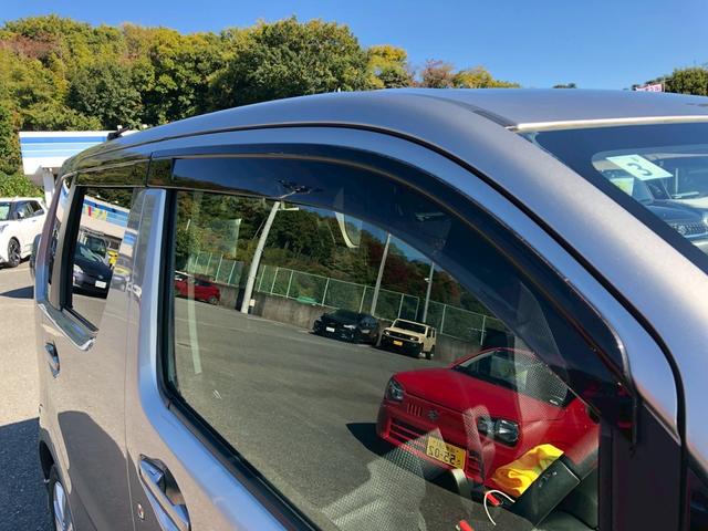 ワゴンR ハイブリッドFZ 禁煙車 社外6型ナビ ブルートゥース バックカメラ エンジンスターター シートヒーター スマートキー オートライト バニティミラー 電格ミラー LED バイザー ドリンクホルダー 革ステ ステリモ(41枚目)