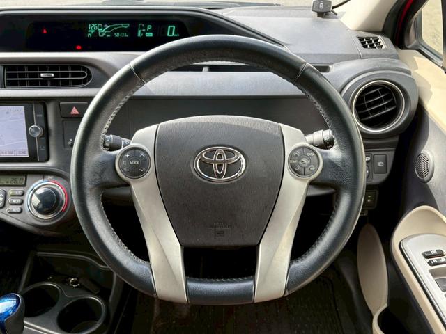 アクア Ｇ　禁煙車　当店買取車　純正７インチナビ　バックカメラ　Ｂｌｕｅｔｏｏｔｈ　フルセグＴＶ　シートヒーター　ＬＥＤルームランプ　ＥＴＣ　ＬＥＤヘッドライト　フォグランプ　コーナーセンサー　電格ミラー（12枚目）