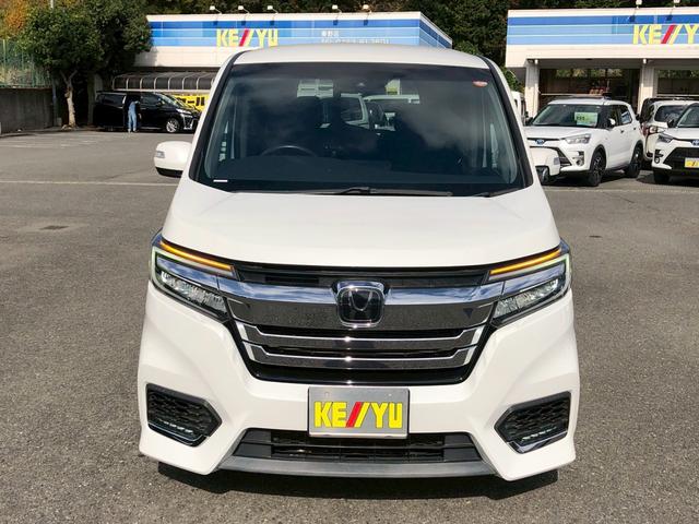 ステップワゴンスパーダ スパーダハイブリッド　Ｇ　ホンダセンシング　衝突軽減ブレーキ　禁煙車　フリップダウンモニター　純正８型ナビ　ＤＶＤ　ブルートゥース　ＴＶ　バックカメラ　ＥＴＣ　両側電動スライドドア　ＬＥＤオートライト　レーダークルーズコントロール　後席サンシェード　車線逸脱警告（6枚目）