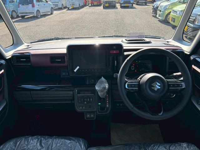 スペーシアカスタム ハイブリッドXSターボ 届出済未使用車 9型モニタ- ブル-トゥ-ス シ-ト&ハンドルヒ-タ- サ-キュレ-タ- レ-ダ-クル-ズ 2列目オットマン 両側自動スライドドア LEDオ-トライト フォグ 衝突軽減ブレ-キ(5枚目)