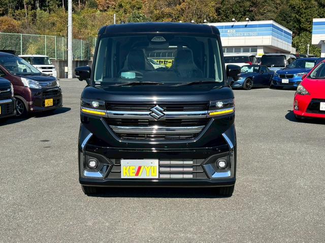 スペーシアカスタム ハイブリッドXSターボ 届出済未使用車 9型モニタ- ブル-トゥ-ス シ-ト&ハンドルヒ-タ- サ-キュレ-タ- レ-ダ-クル-ズ 2列目オットマン 両側自動スライドドア LEDオ-トライト フォグ 衝突軽減ブレ-キ(6枚目)