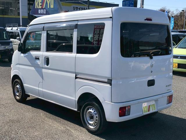 エブリイ ＰＣ　禁煙車　ドラレコ前後　車線逸脱警告　オートライト　レベライザー　コーナーセンサー　サイドバイザー　両側スライドドア　パワステ　ＴＲＣ　ＡＳＶ　ＰＷ　集中ドアロック　Ｒワイパー　ドリンクホルダー　Ａ／Ｃ（10枚目）