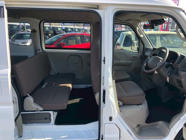 エブリイ ＰＣ　禁煙車　ドラレコ前後　車線逸脱警告　オートライト　レベライザー　コーナーセンサー　サイドバイザー　両側スライドドア　パワステ　ＴＲＣ　ＡＳＶ　ＰＷ　集中ドアロック　Ｒワイパー　ドリンクホルダー　Ａ／Ｃ（19枚目）