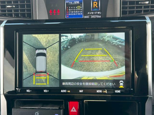 ルーミー カスタムG-T (禁煙車/社外ドラレコ)/置くだけ充電) 両側自動スライドドア/純正9インチナビ/全方位カメラ/Bluetooth接続/コーナーセンサー/レーンアシスト/衝突被害軽減システム/アイドリングストップ/純正アルミホイール/フルフラットシート/(7枚目)