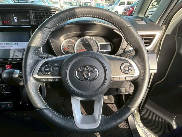 ルーミー カスタムG-T (禁煙車/社外ドラレコ)/置くだけ充電) 両側自動スライドドア/純正9インチナビ/全方位カメラ/Bluetooth接続/コーナーセンサー/レーンアシスト/衝突被害軽減システム/アイドリングストップ/純正アルミホイール/フルフラットシート/(28枚目)