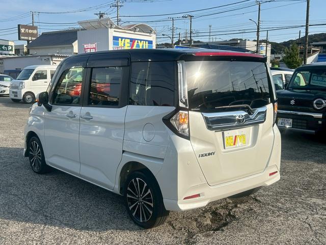 ルーミー カスタムG-T (禁煙車/社外ドラレコ)/置くだけ充電) 両側自動スライドドア/純正9インチナビ/全方位カメラ/Bluetooth接続/コーナーセンサー/レーンアシスト/衝突被害軽減システム/アイドリングストップ/純正アルミホイール/フルフラットシート/(49枚目)