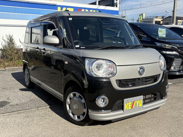 ムーヴキャンバス Gブラックインテリアリミテッド SAIII 禁煙車 衝突軽減 車線逸脱警報 全方位モニター対応純正ナビ 両側パワースライドドア LEDヘッドライト フルセグ BTオーディオ CD/DVD再生 オートハイビーム 前後ドラレコ スマートキー(10枚目)