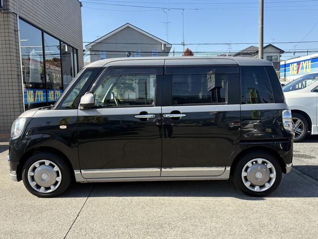 ムーヴキャンバス Gブラックインテリアリミテッド SAIII 禁煙車 衝突軽減 車線逸脱警報 全方位モニター対応純正ナビ 両側パワースライドドア LEDヘッドライト フルセグ BTオーディオ CD/DVD再生 オートハイビーム 前後ドラレコ スマートキー(12枚目)