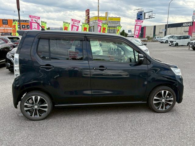 ワゴンＲ スティングレーＴ　ターボ　イクリプス７インチＳＤナビ　フルセグ　Ｂｌｕｅｔｏｏｔｈ　ＣＤ　ミュージックサーバー　ビルトインＥＴＣ　スマートキー　パドルシフト　オートエアコン　アイドリングストップ　純正アエロ（8枚目）