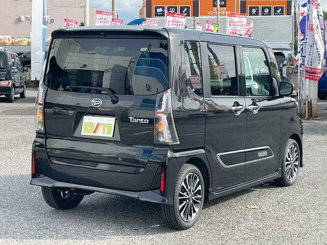 タント カスタムRS 禁煙/衝突被害軽減システム/コーナーセンサー/ ターボ/ヒーター付ハーフレザーシート/カロッツェリア7型ナビ/フルセグ/CD/DVD/Bluetooth/バックカメラ/LEDオートライト/純正アルミ/追従型クルコン/レーンアシスト/ETC/保証書(11枚目)