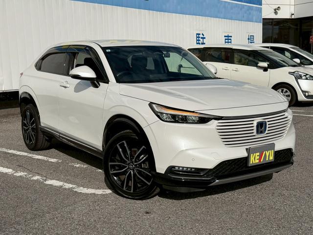 ヴェゼル ｅ：ＨＥＶ　Ｚ　禁煙／　１オーナー／後退出庫サポート／前後ドラレコ／衝突被害軽減システム／コーナーセンサー／純正９型ナビ／フルセグ／Ｂｌｕｅｔｏｏｔｈ／バックカメラ／ヒーター付ハーフレザーシート／置くだけ充電／ＥＴＣ２．０（6枚目）