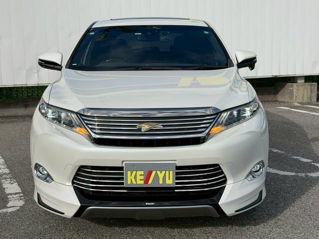 ハリアー プレミアム　スタイルモーヴ　禁煙／サンルーフ／　モデリスタエアロ／前後ドラレコ／アルパイン９型ナビ／バックカメラ／ＣＤ／ＤＶＤ／Ｂｌｕｅｔｏｏｔｈ／レーンアシスト／クルーズコントロール／ヒーター付ハーフレザーシート／電動リアゲート／純正アルミ（5枚目）