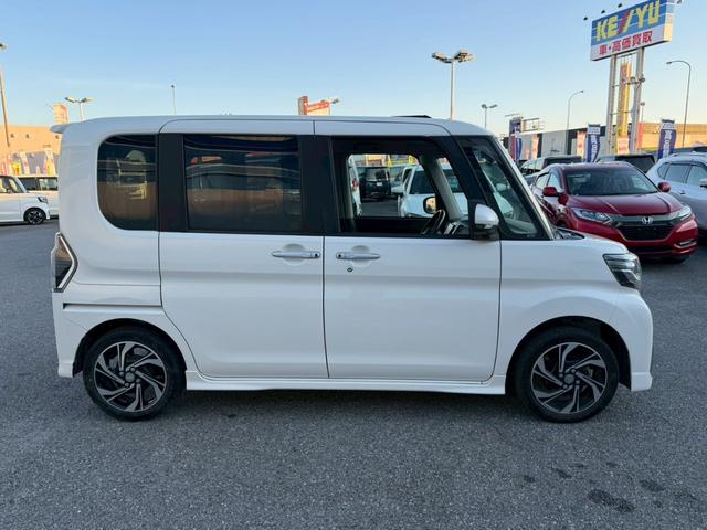 タント カスタムＲＳ　トップエディションＶＳ　ＳＡＩＩＩ　禁煙車／ワンオーナー／パナソニック７インチＳＤナビ／アラウンドビューモニター／両側パワースライドドア／ハーフレザーシート／シートヒーター／純正１５インチアルミ／ＬＥＤヘッドライト／フォグ／ＥＴＣ（7枚目）