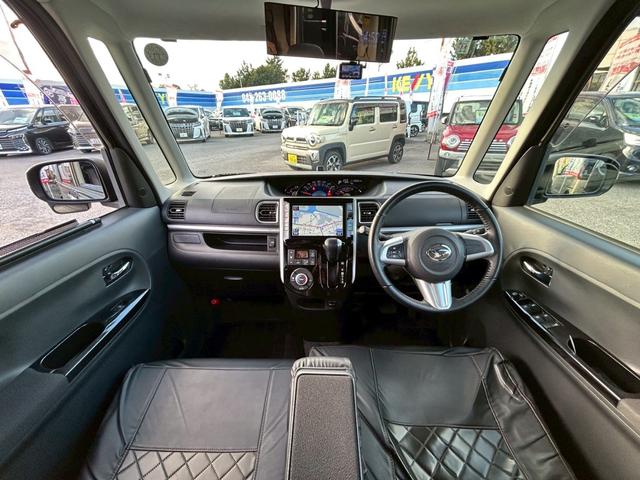 タント カスタムRS SA 純正8型ナビ&フリップダウンモニター/両側パワースライドドア/Bluetoothオーディオ/革調シートカバー/社外アルミ/LEDヘッドライト/ETC/バックカメラ/衝突被害軽減システム/ステリモ/禁煙(5枚目)