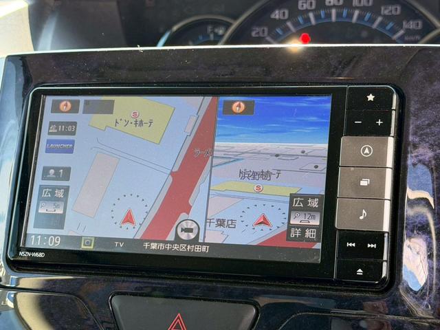 タント カスタムＲＳ　トップエディションＳＡＩＩＩ　禁煙／衝突被害軽減システム／ドライブレコーダー／純正７型ＳＤナビ／フルセグ／ＤＶＤ／Ｂｌｕｅｔｏｏｔｈ／バックカメラ／ヒーター付ハーフレザーシート／両側電動スライド／ＬＥＤライト／純正アルミ／保証書（18枚目）