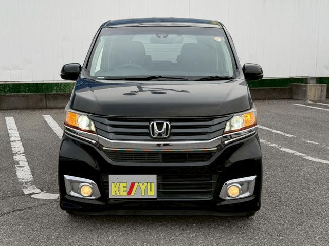 Ｎ－ＷＧＮカスタム Ｇ・ターボパッケージ☆千葉店仕入☆禁煙／前後ドラレコ／　／衝突被害軽減システム／エンジンスターター／ケンウッド７型ナビ／フルセグ／ＤＶＤ／ＵＳＢ／Ｂｌｕｅｔｏｏｔｈ／バックカメラ／ハーフレザーシート／ＨＩＤライト／フォグ／純正アルミ／パドルシフト／ＥＴＣ（5枚目）