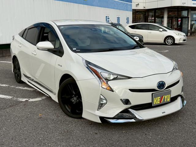 プリウス Ｓセーフティプラス　禁煙／モデリスタフルエアロ／衝突被害軽減システム／レーンアシスト／追従型クルコン／アルパイン７型ナビ／フルセグ／ＣＤ／ＤＶＤ／Ｂｌｕｅｔｏｏｔｈ／バックカメラ／ＬＥＤオートライト／純正アルミ／ＥＴＣ（6枚目）