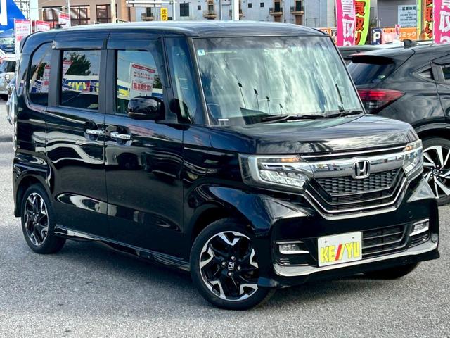 N-BOXカスタム G・Lターボホンダセンシング 社外7インチナビ/衝突被害軽減システム/ハーフレザーシート/ドライブレコーダー/ETC/両側パワースライド/車間維持クルコン/LEDヘッドライト/Bluetoothオーディオ/バックカメラ/禁煙(7枚目)