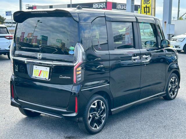 N-BOXカスタム G・Lターボホンダセンシング 社外7インチナビ/衝突被害軽減システム/ハーフレザーシート/ドライブレコーダー/ETC/両側パワースライド/車間維持クルコン/LEDヘッドライト/Bluetoothオーディオ/バックカメラ/禁煙(9枚目)