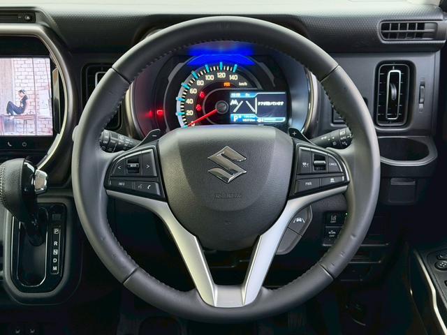 ハスラー ＪスタイルＩＩターボ　禁煙／前後ドラレコ／衝突軽減システム／　全方位カメラ／メーカーオプション９型ナビ／フルセグ／ＣＤ／ＤＶＤ／Ｂｌｕｅｔｏｏｔｈ／シートヒーター／ＬＥＤオートライト／純正アルミ／ＹＯＫＯＨＡＭＡ製スタッドレスタイヤ装着／夏用タイヤ有／ＥＴＣ（15枚目）