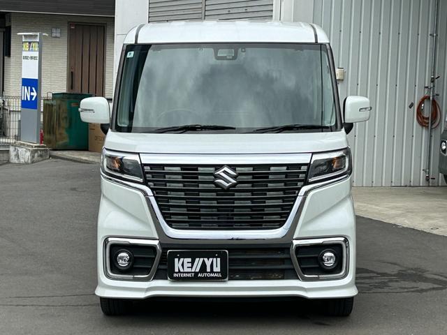 スペーシアカスタム ハイブリッドＸＳターボ　◆【禁煙・１オーナー・社外７型ナビ】　２４，４３３ＫＭ／フルセグ／ＣＤ／ＤＶＤ／ＢＴオーディオ／バックカメラ／両側電動スライド／ハーフレザーシート／シートヒーター／ＬＥＤライト／ドラレコ／レーンアシスト／クルーズコントロール／パドルシフト（8枚目）