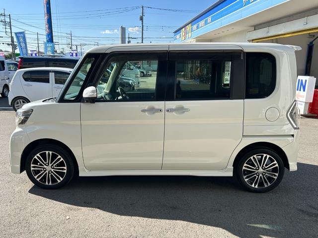 タント カスタムＲＳトップエディションＳＡＩＩＩ■【後期型・ターボ】　７４，５１０ＫＭ／禁煙１オーナー／３６０＋Ｒドラレコ／社外ナビ／ＤＶＤ／地デジ／ＢＴオーディオ／Ｂカメラ／ヒーター付ハーフレザー／両電動スライド／ＬＥＤオートライト／衝突軽減／Ｒ６年製造ヨコハマタイヤ（16枚目）