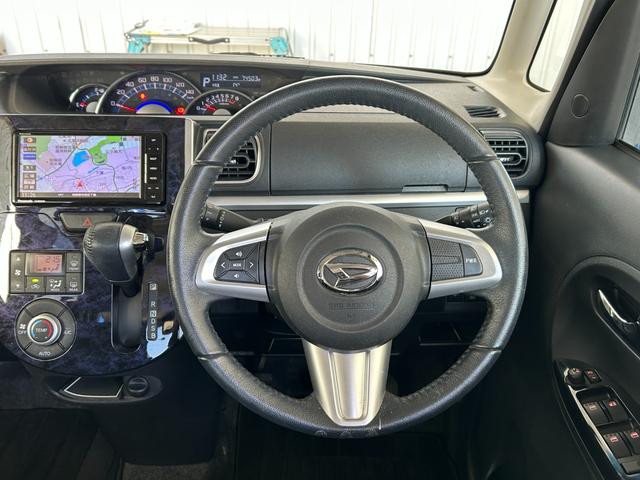 タント カスタムＲＳトップエディションＳＡＩＩＩ■【後期型・ターボ】　７４，５１０ＫＭ／禁煙１オーナー／３６０＋Ｒドラレコ／社外ナビ／ＤＶＤ／地デジ／ＢＴオーディオ／Ｂカメラ／ヒーター付ハーフレザー／両電動スライド／ＬＥＤオートライト／衝突軽減／Ｒ６年製造ヨコハマタイヤ（22枚目）