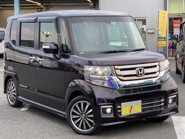 G・ターボLパッケージ フルエアロ フルセグナビ バックカメラ 衝突軽減装置 両側自動スライド ターボ HID ビルトインETC ハーフレザーシート 横滑り防止 純正アルミ(4枚目)