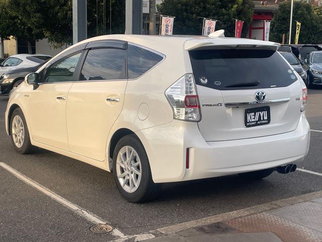 プリウスアルファ S/大阪仕入れ/走行55.958km/純正7インチSDナビ/ 車両接近通報装置/バックカメラ/デジタルインナーミラー/フルセグ/ビルトインETC/BT接続/USBソケット/CD/DVD/フォグ/盗難防止/アルミペダル/サイドバイザー/マット/フォグランプ(10枚目)