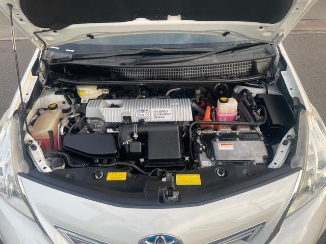 プリウスアルファ S/大阪仕入れ/走行55.958km/純正7インチSDナビ/ 車両接近通報装置/バックカメラ/デジタルインナーミラー/フルセグ/ビルトインETC/BT接続/USBソケット/CD/DVD/フォグ/盗難防止/アルミペダル/サイドバイザー/マット/フォグランプ(32枚目)