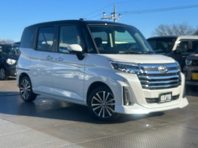 ルーミー カスタムＧ－Ｔ／コンフォートＰＫＧ／パノラミックビュー／　登録済み未使用車／ツートン／ターボ／純正ディスプレイオーディオ／Ｂｌｕｅｔｏｏｔｈ／フルセグ／衝突被害軽減システム／レーンアシスト／両側ＰＳＤ／レーダークルコン／シートヒーター／ステリモ／純正アルミ（6枚目）