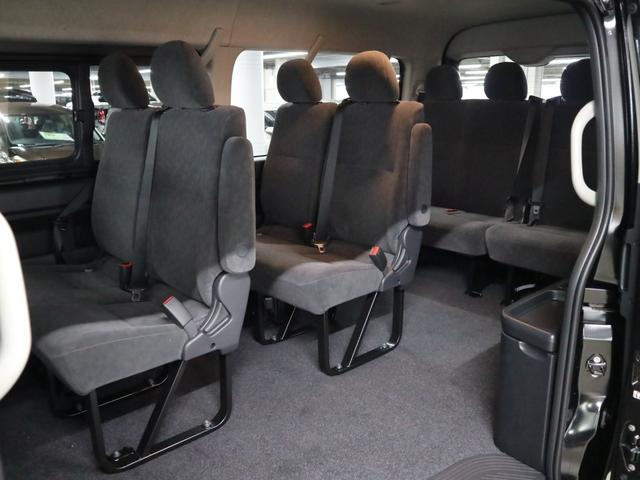 ハイエースワゴン ＧＬ　デジタルインナーミラー　パノラミックビューモニター　トヨタセーフティセンス　パワースライドドア　スマートキー　電動格納ドアミラー　オートエアコン　ＡＣ１００Ｖ　パーキングセンサー　ＬＥＤヘッドランプ（12枚目）