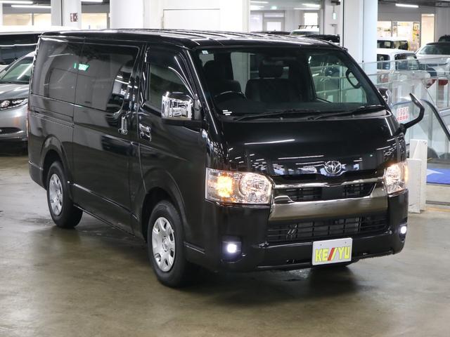ハイエースバン スーパーGL ダークプライムII ディーゼルターボ レンタカーアップ パノラミックビュー セーフティセンス ETC 両側パワースライド ストラーダナビ CD・DVD BTオーディオ フルセグ スマートキー AC100V パーキングセンサー LEDランプ(5枚目)