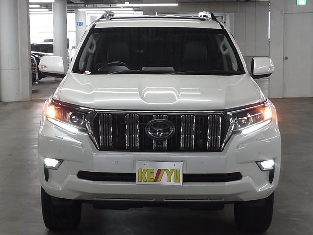 ランドクルーザープラド TX Lパッケージ 4WD 7人乗り ムーンルーフ T-コネクトナビ マルチテレインモニター BSM ソナー 本革シート シートベンチレーション ETC2.0 ブルーレイ BTオーディオ フルセグTV 電格サードシート LEDライト オプション19AW(6枚目)