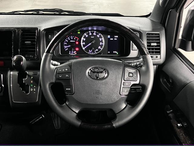 ハイエースバン スーパーGL ダークプライムII 寒冷地仕様 GRフロントスポイラー デジタルインナーミラー 両側電動スライド バックカメラ ETC2.0 AC100V ハーフレザー ウッドコンビステア セーフティセンス LEDライト スマートキー(11枚目)