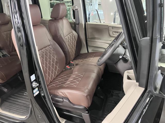 N-BOX Gホンダセンシング 衝突軽減ブレーキ 車線逸脱警報 アダプティブクルーズ ETC 両側スライドドア ケンウッドナビ バックカメラ CD・DVD BTオーディオ フルセグTV 革調シートカバー スマートキー LEDランプ(13枚目)
