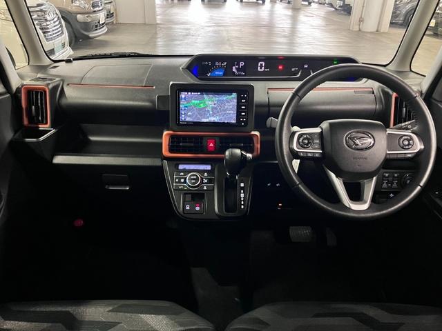 タント ファンクロスターボ ワンオーナー スマートクルーズパック ルーフキャリア パノラマモニター スマートアシスト ETC 両側パワースライド シートヒーター ストラーダナビ BTオーディオ フルセグTV USB スマートキー LEDランプ(3枚目)