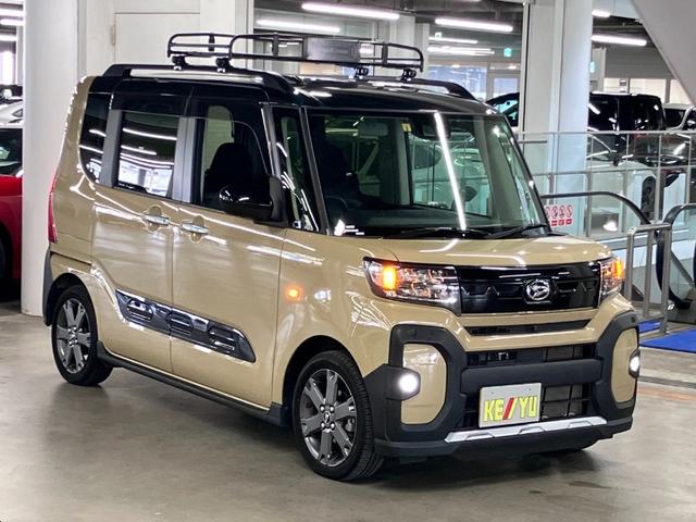 タント ファンクロスターボ ワンオーナー スマートクルーズパック ルーフキャリア パノラマモニター スマートアシスト ETC 両側パワースライド シートヒーター ストラーダナビ BTオーディオ フルセグTV USB スマートキー LEDランプ(4枚目)