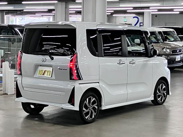 タント カスタムＸ　衝突軽減ブレーキ　車線逸脱警報　オートハイビーム　シートヒーター　両側電動スライド　ＡＴＯＴＯディスプレイオーディオ　バックカメラ　ＢＴオーディオ　ＵＳＢ　スマートキー　コーナーセンサー　ＬＥＤランプ（3枚目）