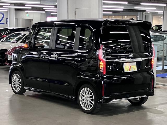 N-BOXカスタム Lターボ ホンダセンシング 純正9インチナビ シートヒーター 両側電動スライドドア バックカメラ BTオーディオ フルセグTV CD・DVD ETC パドルシフト ソナー 後席テーブル&サンシェード LEDライト 純正15AW(8枚目)