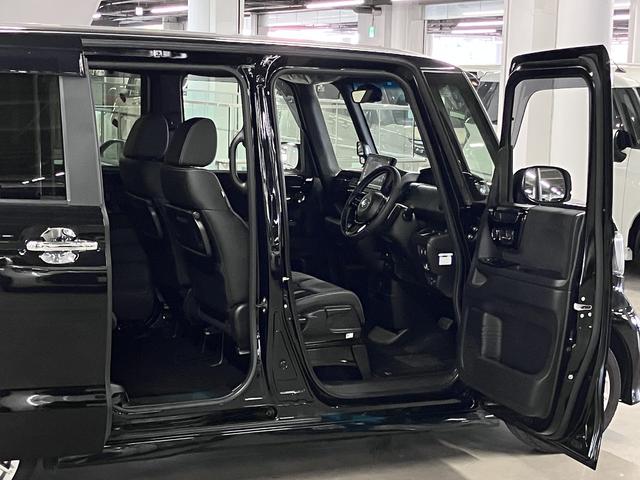 N-BOXカスタム Lターボ ホンダセンシング 純正9インチナビ シートヒーター 両側電動スライドドア バックカメラ BTオーディオ フルセグTV CD・DVD ETC パドルシフト ソナー 後席テーブル&サンシェード LEDライト 純正15AW(12枚目)