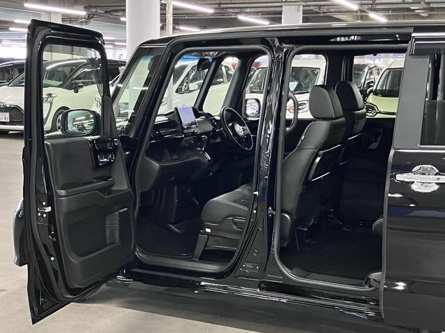 N-BOXカスタム Lターボ ホンダセンシング 純正9インチナビ シートヒーター 両側電動スライドドア バックカメラ BTオーディオ フルセグTV CD・DVD ETC パドルシフト ソナー 後席テーブル&サンシェード LEDライト 純正15AW(22枚目)